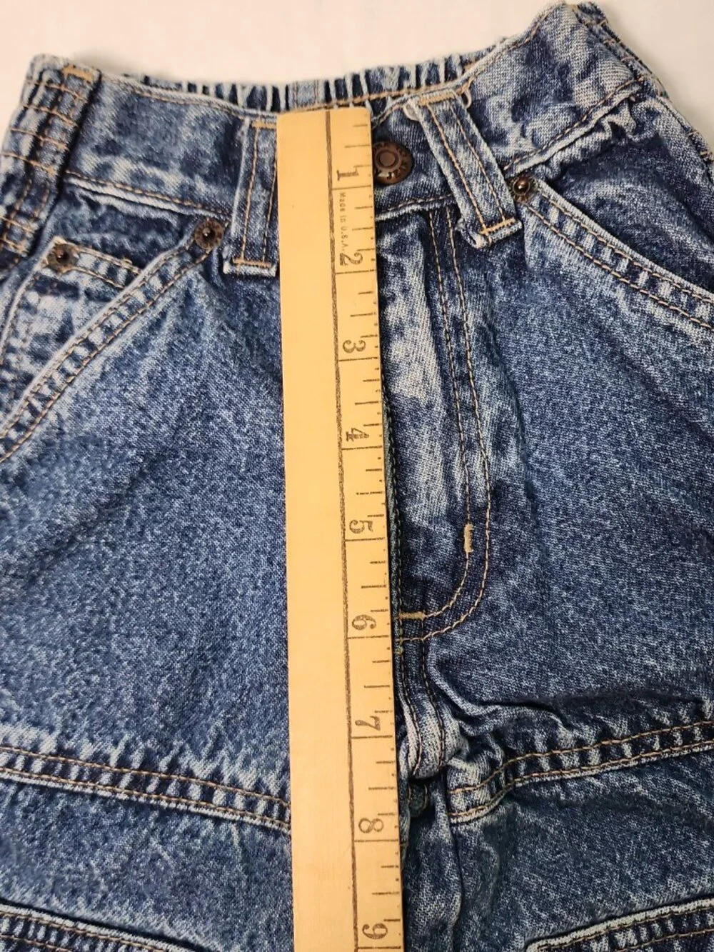 Y2K Arizona Jean Co Kids 4 Slim Paneled Cargo Jeans Baggy Skater Denim VTG